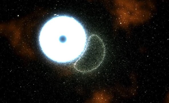 Cosmic dance An animated visualization of celestial bodies interacting in the vastness of space