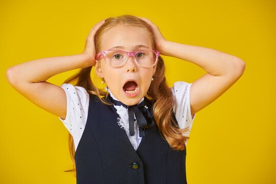 Surprised Young Student