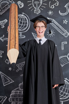Graduate Holding Pencil