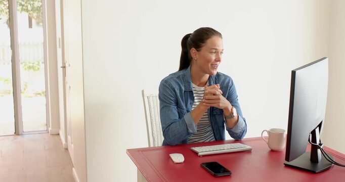 Lifestyle videos indoor of people doing activities at home, working from home, woman using computer
