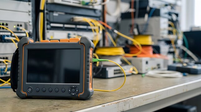 optical time domain reflectometer equipment for fiber optic network diagnostics, installation testing, and telecommunications maintenance