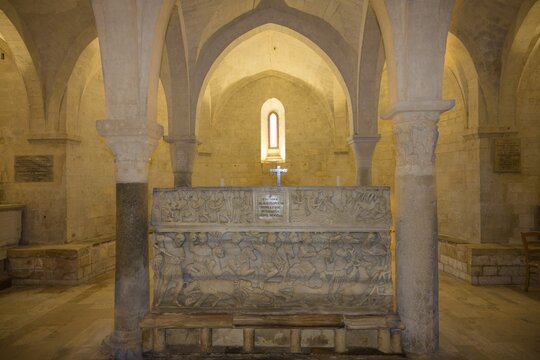 Crypt in the Cathedral di San Leopardo, Osimo, Province of Ancona, Italy
