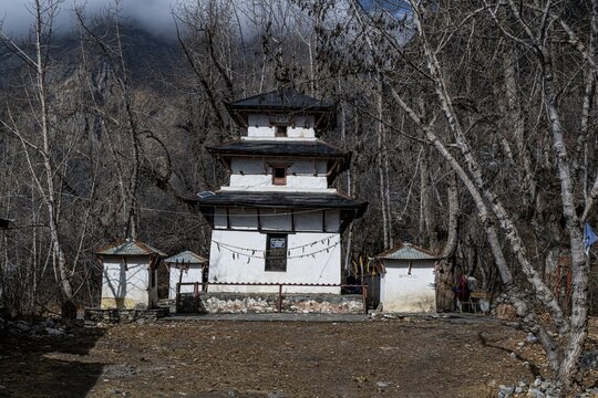 Vishnu temple, Mutinath valley, Kingdom of Mustang, Nepal