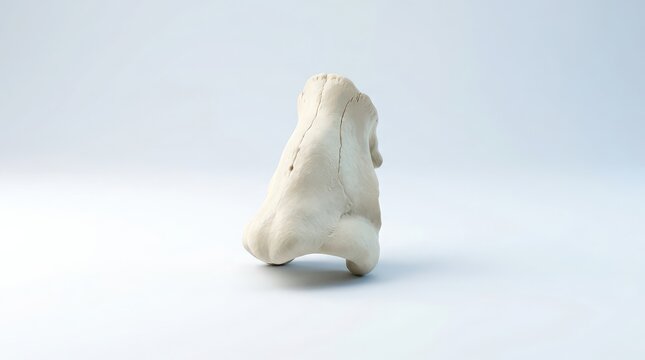 Anatomical Model of a Human Nose Bone Structure on White Background Keywords: nose, bone, anatomy, human, structure, model, white background, isolated, medical, science, biology, skeletal, facial