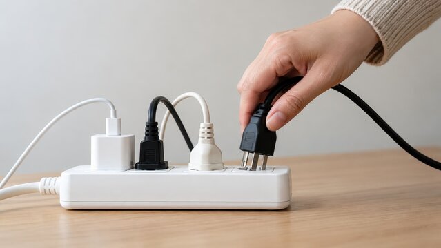 overloaded power strip