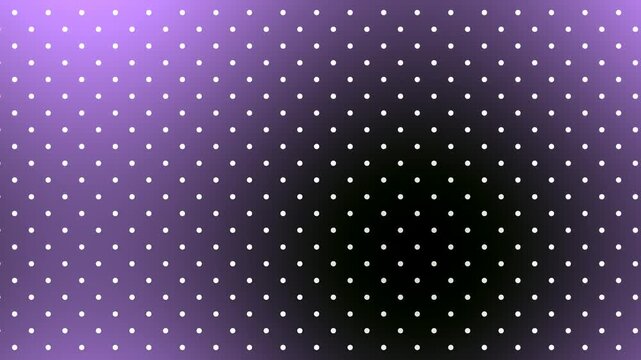Abstract Purple Gradient Background with White Polka Dots Pattern.