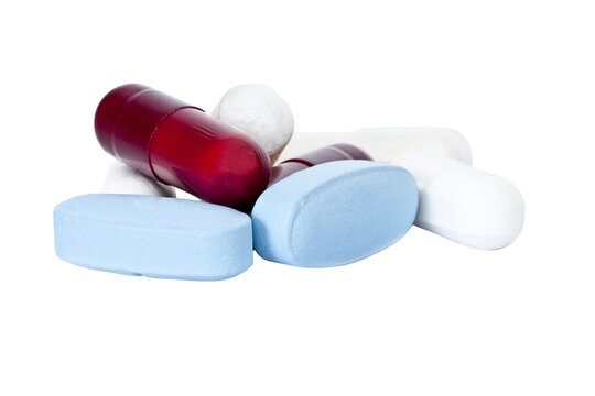 medicine pills isolated bread cut out with no background