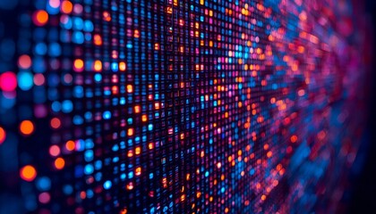 Fototapeta premium LED screen texture abstract background close up 