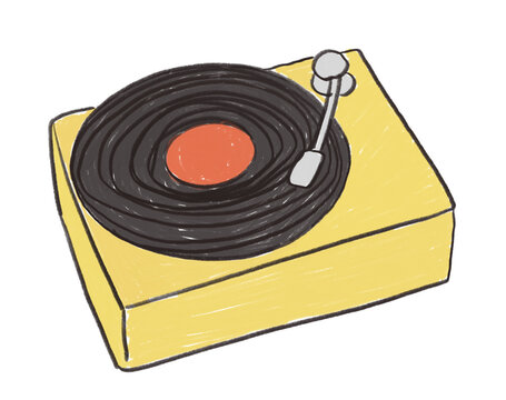 turntable record player vintage music
