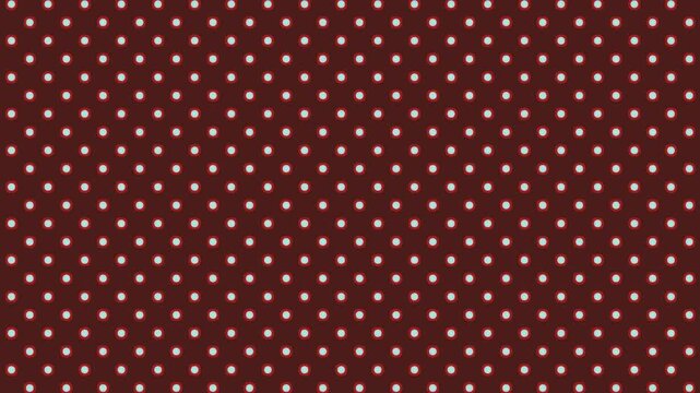Brown background with small white polka dots pattern.