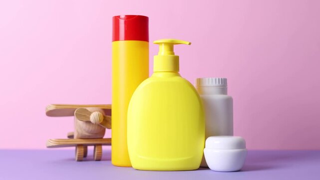 Adorable and delightful Baby Bath Essentials in a cheerful and bright shade 