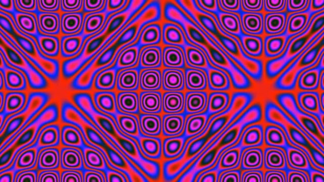 Vibrant Psychedelic Geometric Pattern Abstract Background.