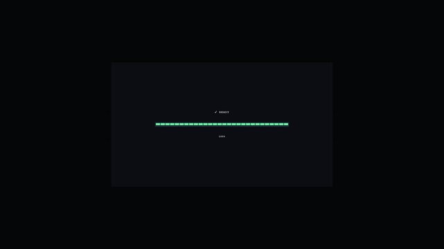 Clean 8-bit pixel segment progress bar animation for software development, coding, application loading, system updates, data processing.