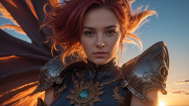 femme en armure 001