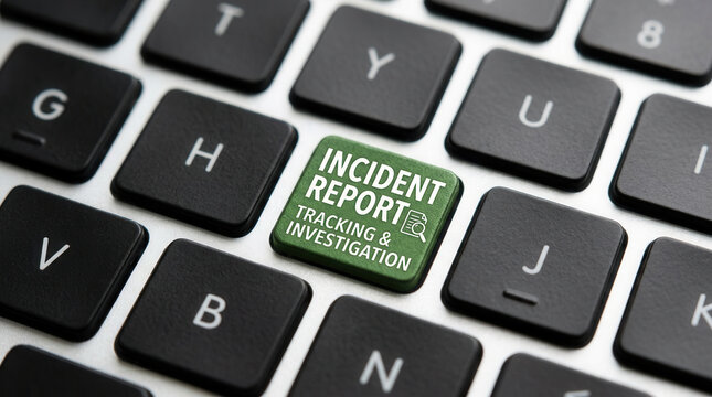 Incident Report Tracking And Investigation Key On Computer Keyboard