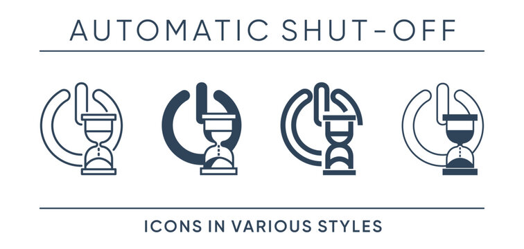 Automatic Shut-Off - Multi-Style Feature Icons