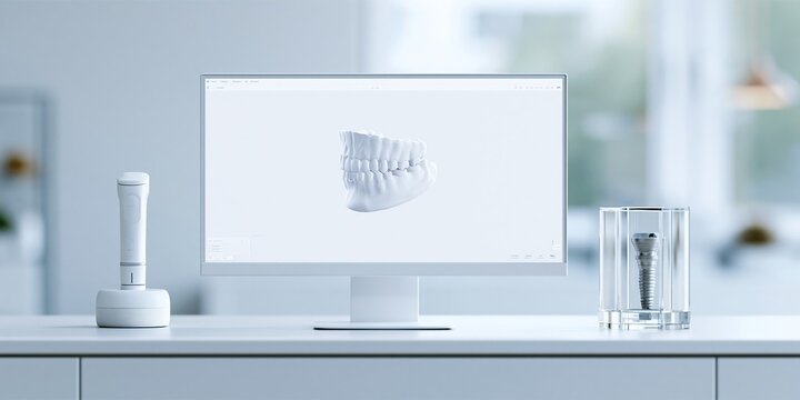 Dental implant technology with 3D modeling