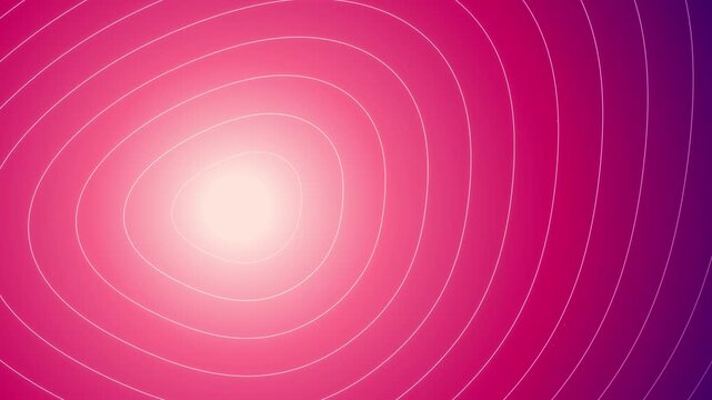 abstract topographic contour lines motion background with glowing pink gradient