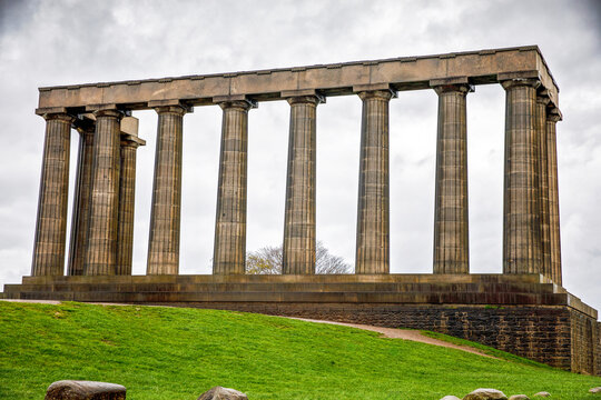 The National Monument on Calton Hill in Edinburgh