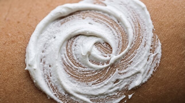Zinc Oxide Mineral Sunscreen Texture Macro
