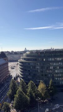Helsinki Hakaniemi, Curved Office Building and City Bay 
