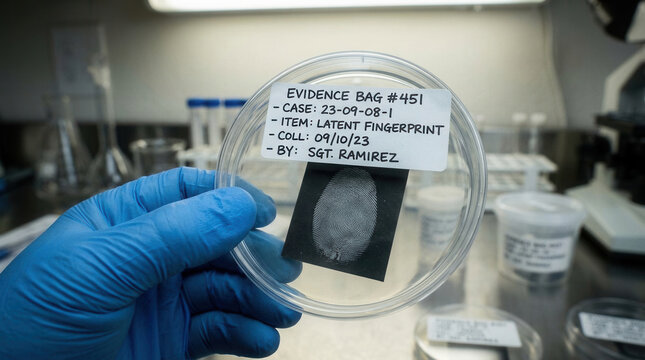 Forensic Fingerprint Analysis In Laboratory Setting