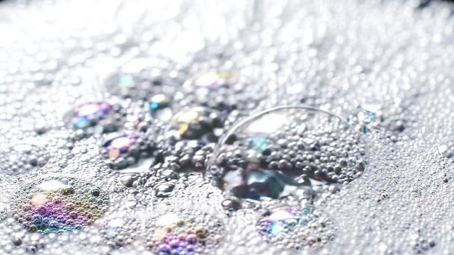Soap Bubbles Swelling and Popping