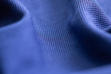 Blue sports clothing fabric football shirt jersey texture background