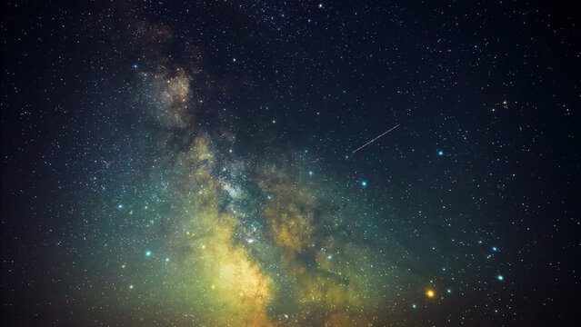 Summertime Milky Way stars and constellations.