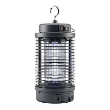 Electric insect bug zapper isolated on white