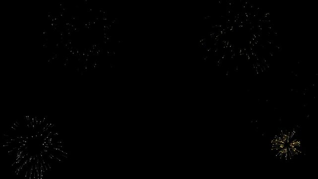 Elegant Firework Frame Overlay