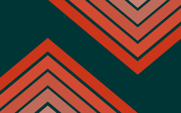Abstract Geometric Chevron Pattern Background, Terracotta Red and Dark Teal Zigzag Design, Modern Tribal Wallpaper