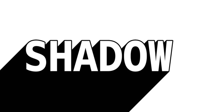 Long Shadow Text Animation