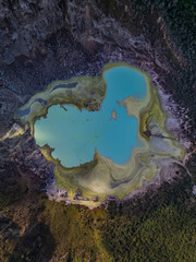 White Crater Kawah Putih From Above © Steven Tessy