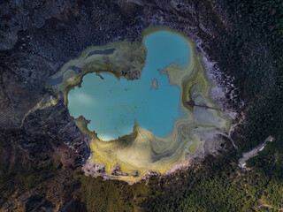 White Crater Kawah Putih From Above © Steven Tessy