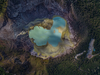 White Crater Kawah Putih From Above © Steven Tessy