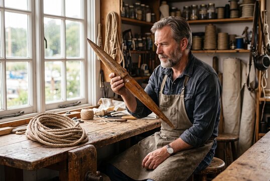 Antique Wooden Sailmaker's Fid Restoration