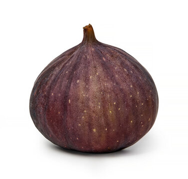 Fresh whole fig isolated on white background