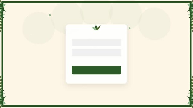 Eco Friendly Digital Login Interface UI Concept