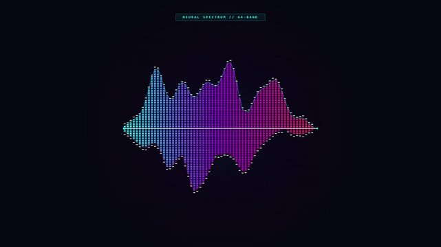 Abstract Neural Spectrum Frequency Waveform Animation
