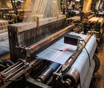 Textile loom CV inspection; line‑scan, lighting, segmentation detects fabric defects; SPC, traceability.