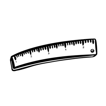 School Ruler Isolated Illustration