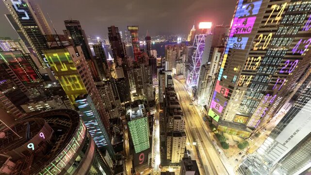 hong kong cyberpunk city with overlayed code and data on the buildings