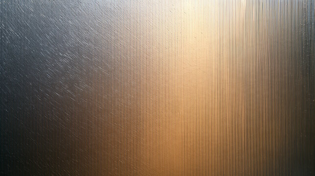 Textured Fluted Surface with Warm Golden Light Gradient