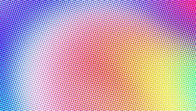Abstract halftone background vector illustration with colorful dotted gradient pattern