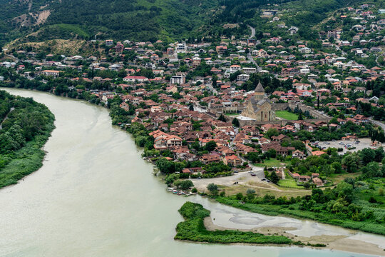 city ​​view, Mtskheta village, Georgia, Asia