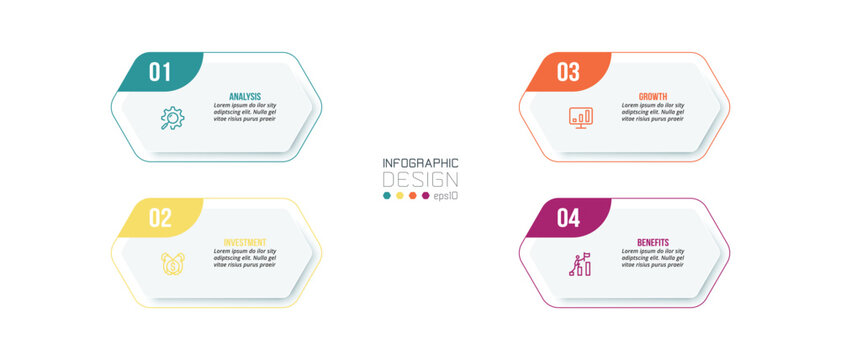 Infographic template business concept with workflow.
