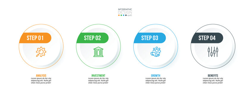 Infographic template for show business and marketing presentation