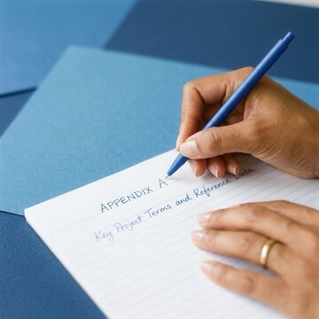 Writing Key Project Terms And Reference On Appendix A Paper