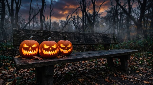 halloween themed cartoon background with pumpkins, creepy ghosts, and witches, in the style of dark pink and orange